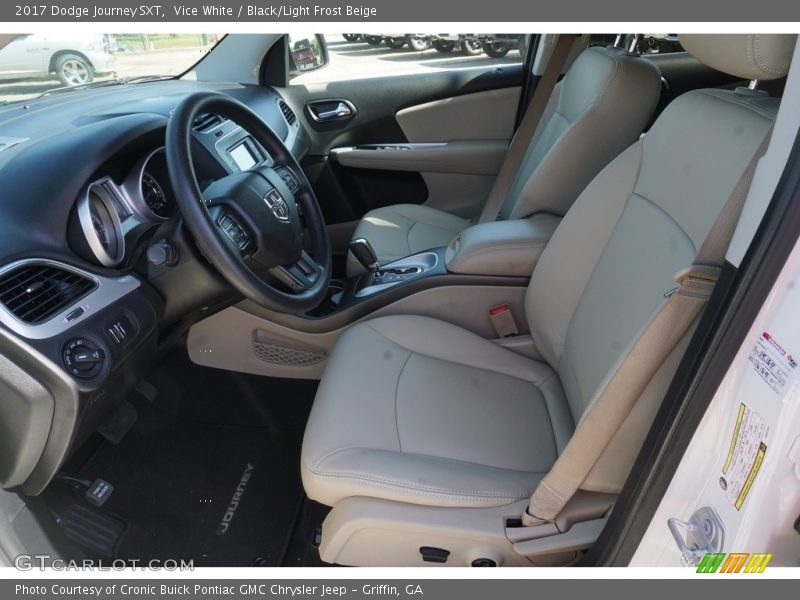 Vice White / Black/Light Frost Beige 2017 Dodge Journey SXT