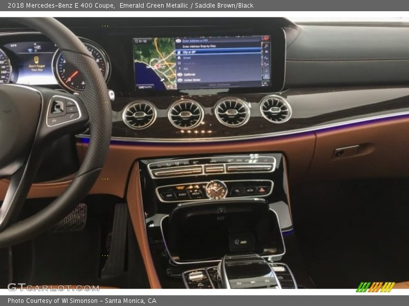 Emerald Green Metallic / Saddle Brown/Black 2018 Mercedes-Benz E 400 Coupe