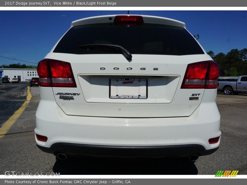 Vice White / Black/Light Frost Beige 2017 Dodge Journey SXT
