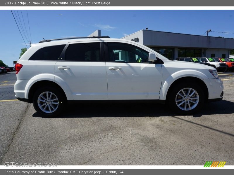 Vice White / Black/Light Frost Beige 2017 Dodge Journey SXT