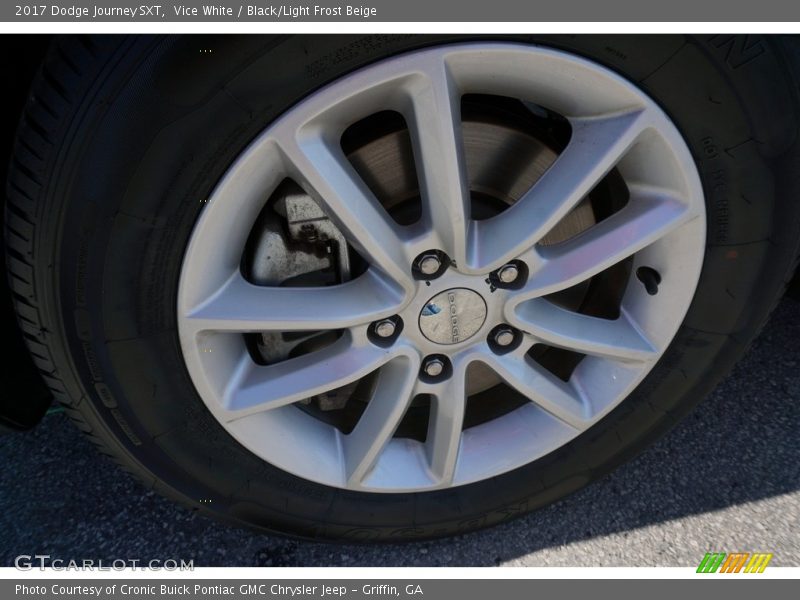Vice White / Black/Light Frost Beige 2017 Dodge Journey SXT