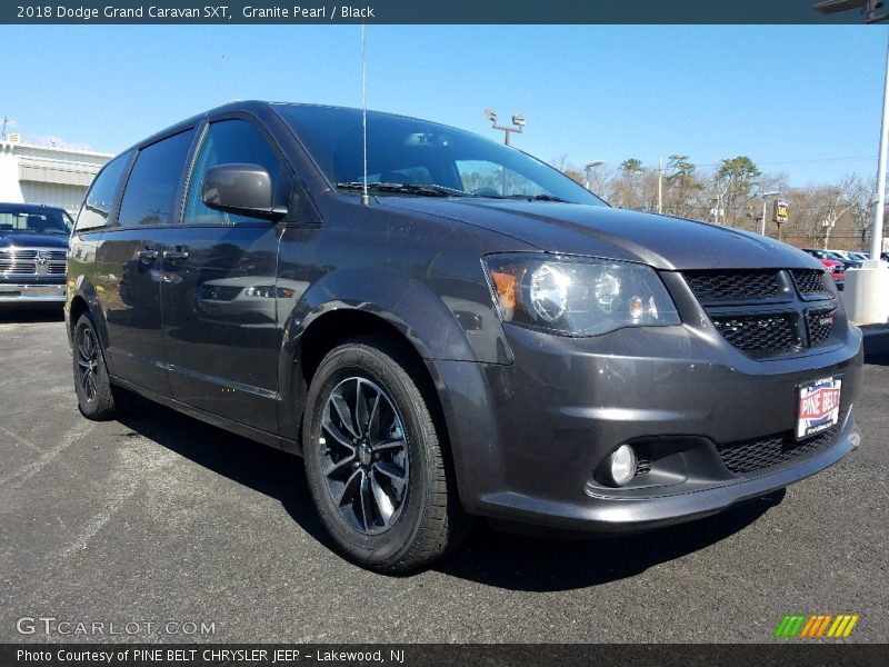Granite Pearl / Black 2018 Dodge Grand Caravan SXT