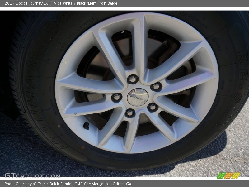 Vice White / Black/Light Frost Beige 2017 Dodge Journey SXT