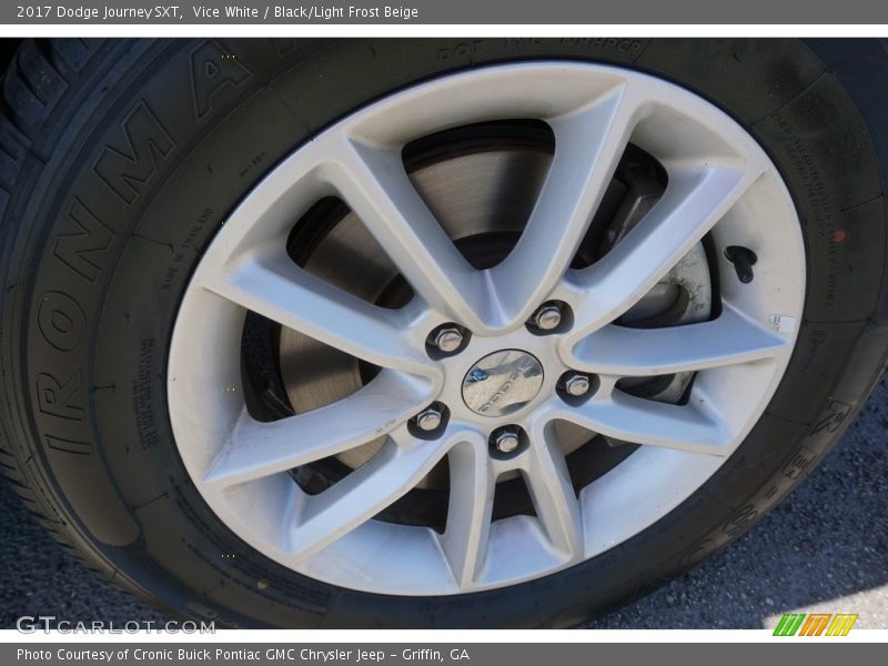 Vice White / Black/Light Frost Beige 2017 Dodge Journey SXT
