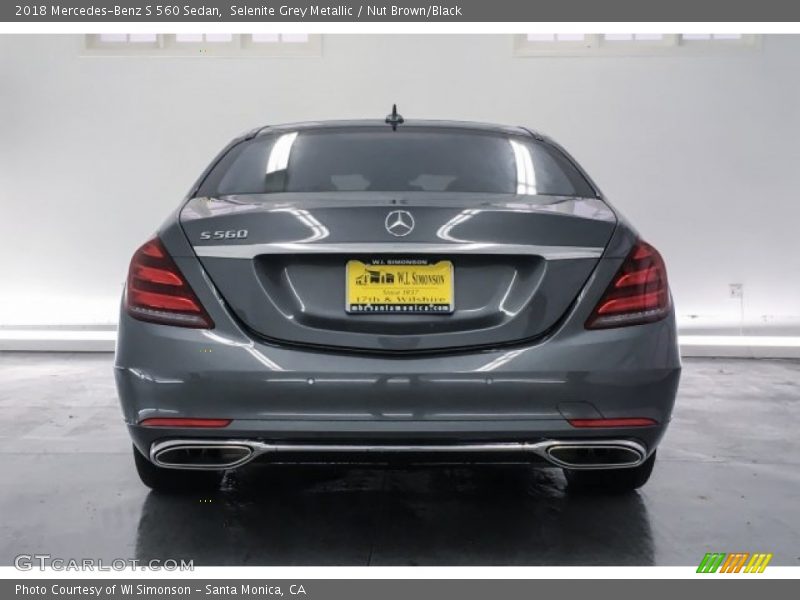 Selenite Grey Metallic / Nut Brown/Black 2018 Mercedes-Benz S 560 Sedan