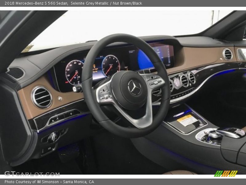 Selenite Grey Metallic / Nut Brown/Black 2018 Mercedes-Benz S 560 Sedan