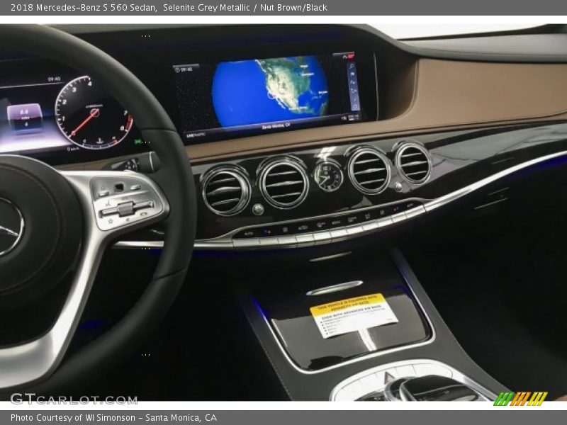 Selenite Grey Metallic / Nut Brown/Black 2018 Mercedes-Benz S 560 Sedan