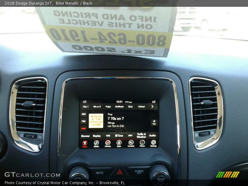Billet Metallic / Black 2018 Dodge Durango SXT
