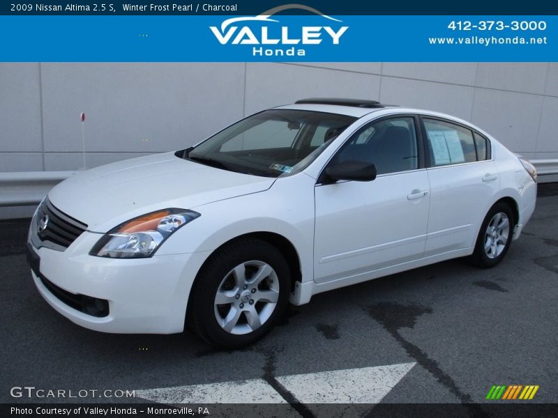 Winter Frost Pearl / Charcoal 2009 Nissan Altima 2.5 S