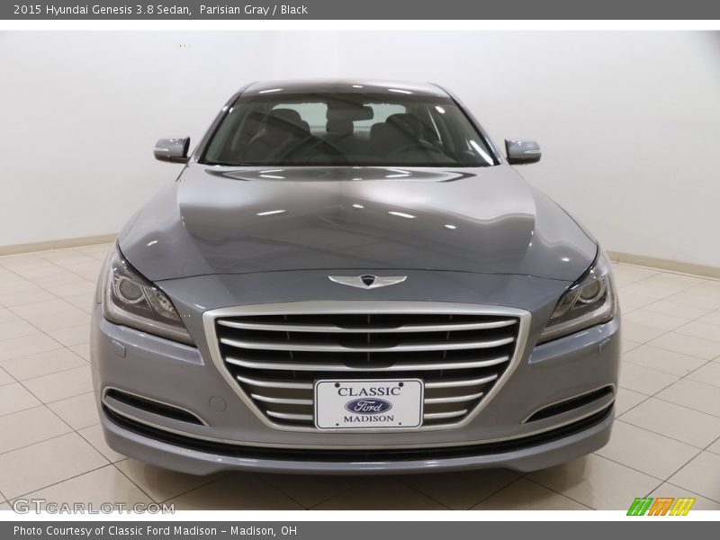 Parisian Gray / Black 2015 Hyundai Genesis 3.8 Sedan