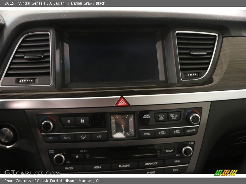 Parisian Gray / Black 2015 Hyundai Genesis 3.8 Sedan