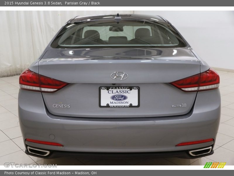 Parisian Gray / Black 2015 Hyundai Genesis 3.8 Sedan