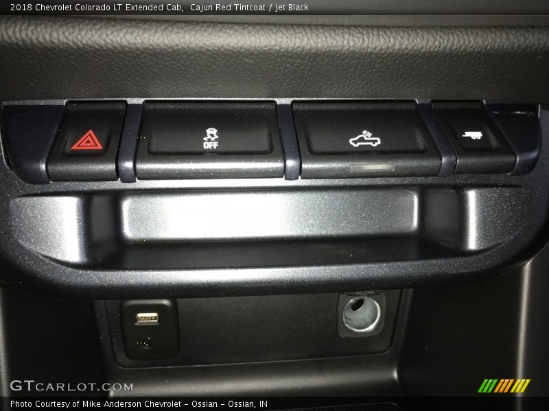 Cajun Red Tintcoat / Jet Black 2018 Chevrolet Colorado LT Extended Cab