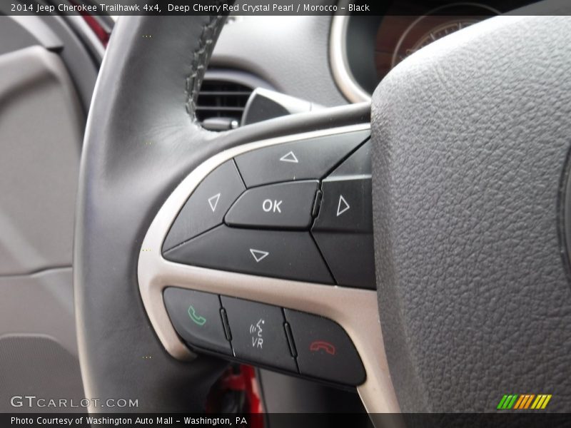 Deep Cherry Red Crystal Pearl / Morocco - Black 2014 Jeep Cherokee Trailhawk 4x4