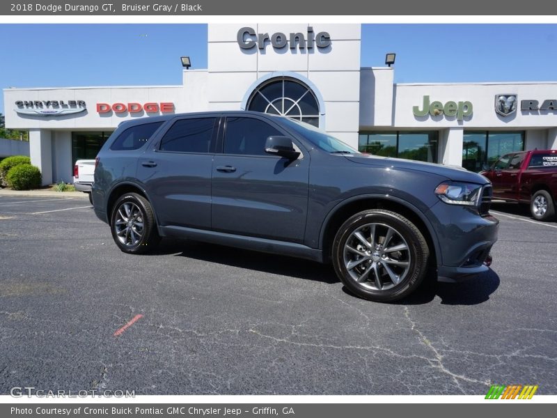 Bruiser Gray / Black 2018 Dodge Durango GT