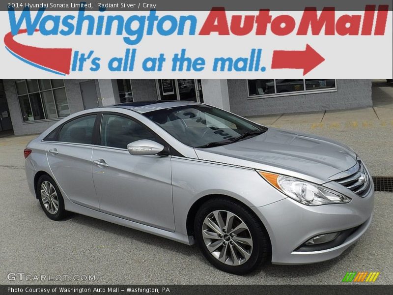 Radiant Silver / Gray 2014 Hyundai Sonata Limited