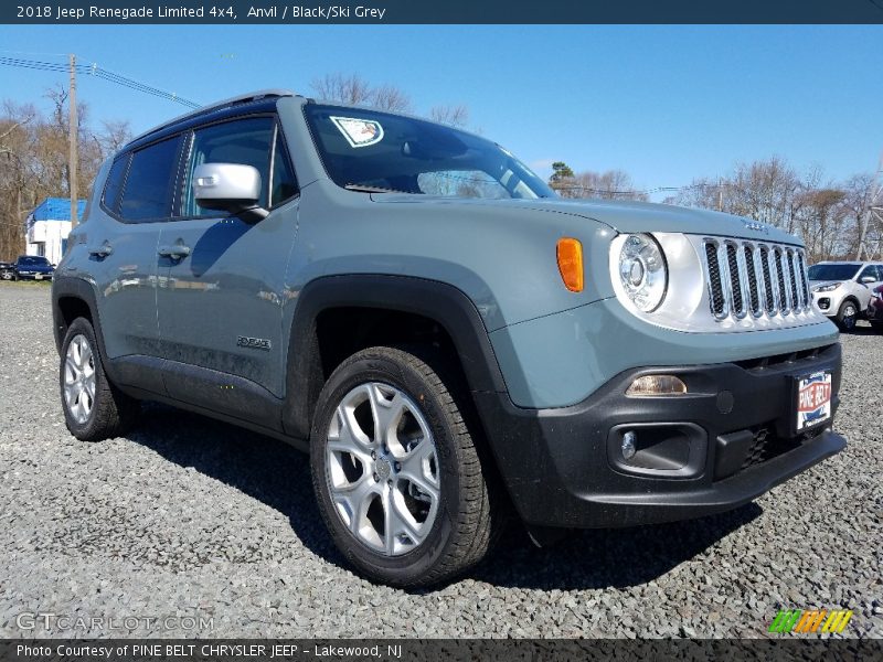 Anvil / Black/Ski Grey 2018 Jeep Renegade Limited 4x4