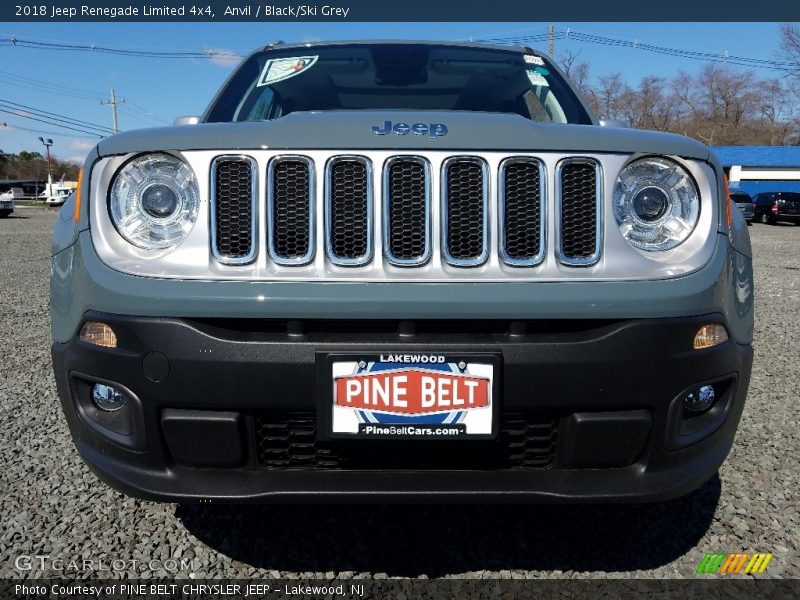 Anvil / Black/Ski Grey 2018 Jeep Renegade Limited 4x4