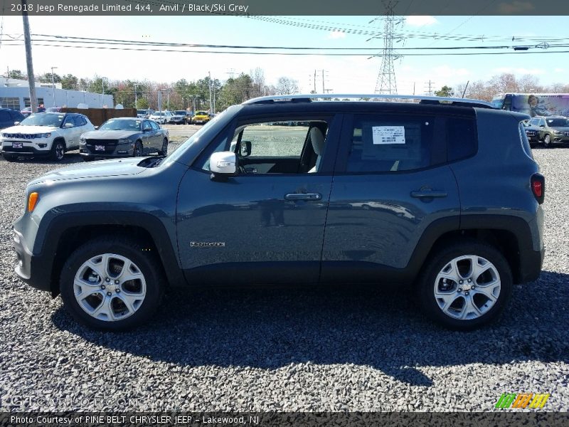 Anvil / Black/Ski Grey 2018 Jeep Renegade Limited 4x4