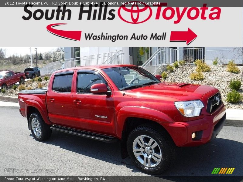 Barcelona Red Metallic / Graphite 2012 Toyota Tacoma V6 TRD Sport Double Cab 4x4