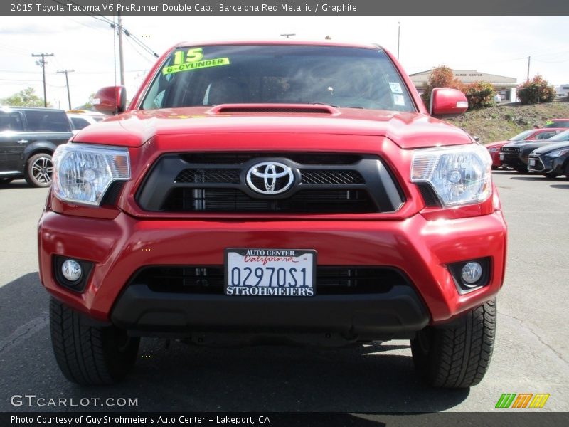 Barcelona Red Metallic / Graphite 2015 Toyota Tacoma V6 PreRunner Double Cab