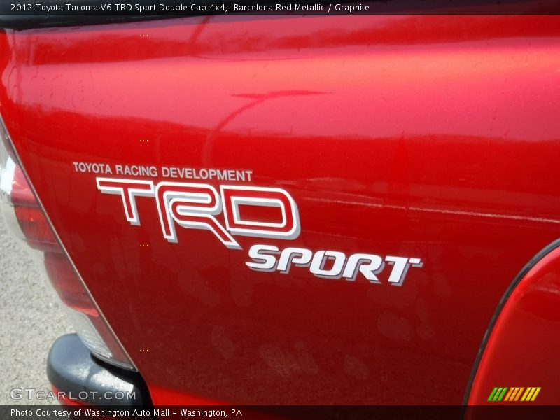 Barcelona Red Metallic / Graphite 2012 Toyota Tacoma V6 TRD Sport Double Cab 4x4