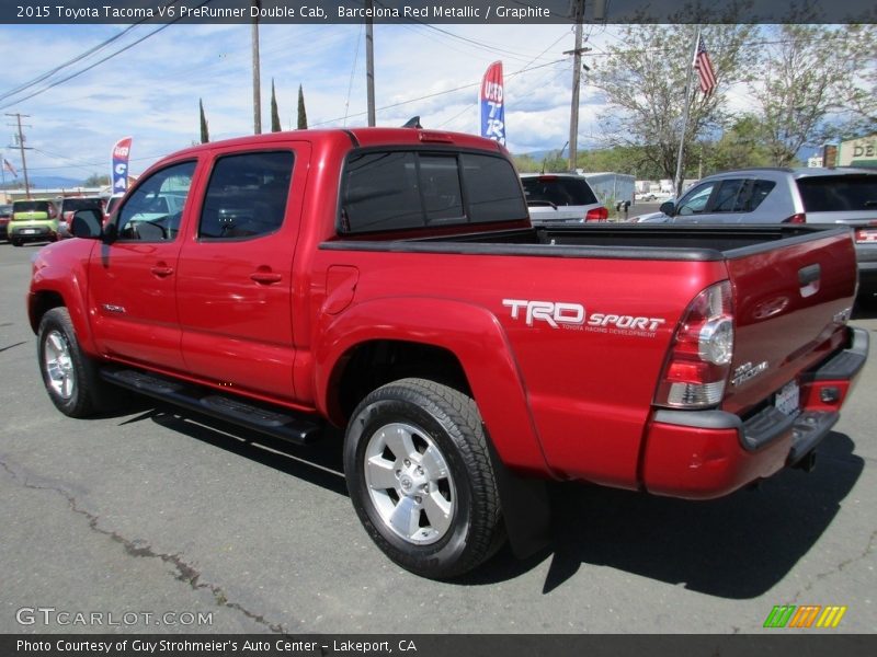 Barcelona Red Metallic / Graphite 2015 Toyota Tacoma V6 PreRunner Double Cab