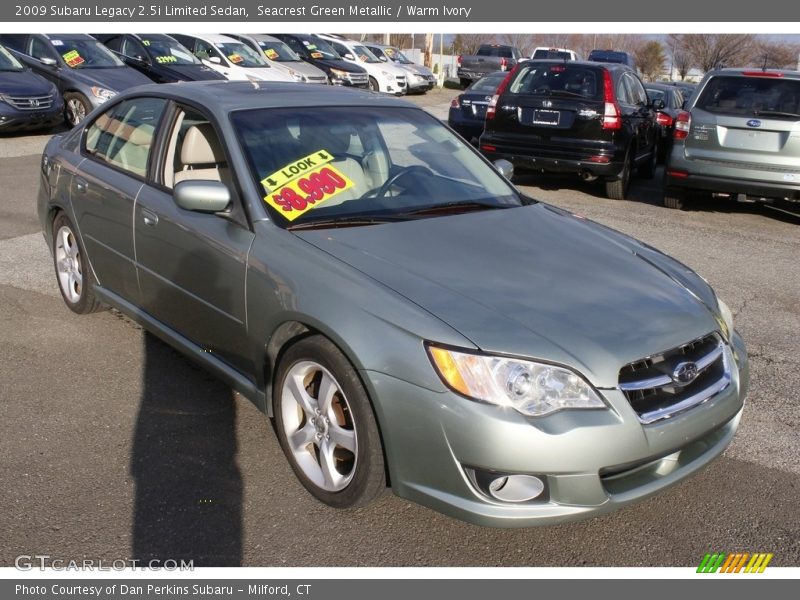 Seacrest Green Metallic / Warm Ivory 2009 Subaru Legacy 2.5i Limited Sedan