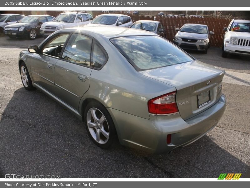 Seacrest Green Metallic / Warm Ivory 2009 Subaru Legacy 2.5i Limited Sedan