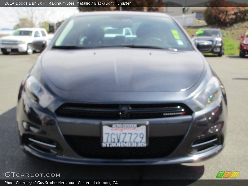 Maximum Steel Metallic / Black/Light Tungsten 2014 Dodge Dart SXT