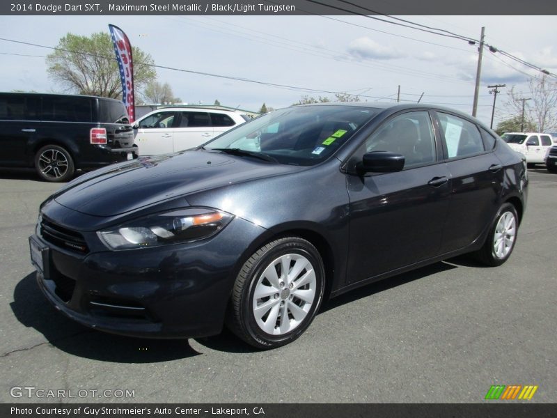 Maximum Steel Metallic / Black/Light Tungsten 2014 Dodge Dart SXT