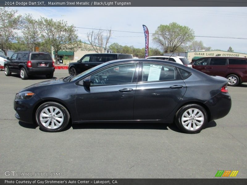 Maximum Steel Metallic / Black/Light Tungsten 2014 Dodge Dart SXT