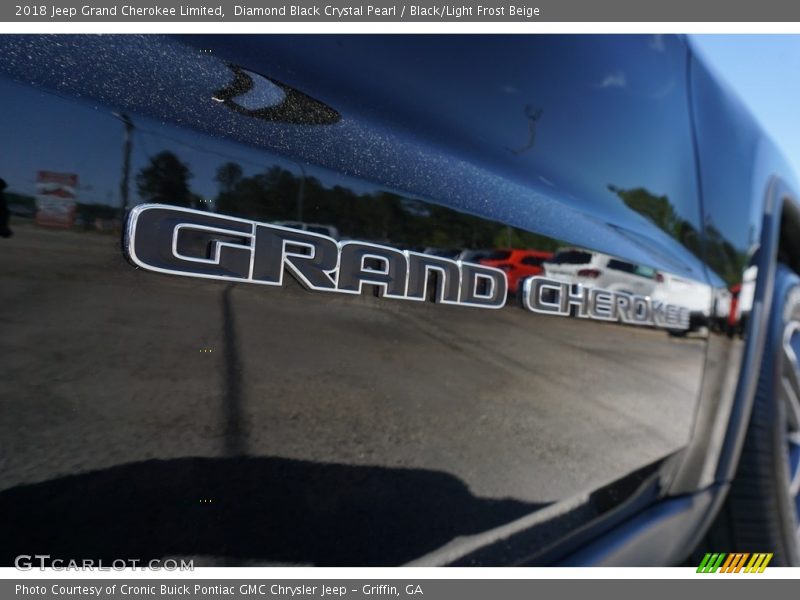 Diamond Black Crystal Pearl / Black/Light Frost Beige 2018 Jeep Grand Cherokee Limited