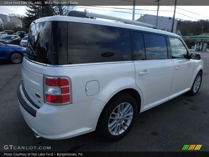 White Platinum / Dune 2014 Ford Flex SEL AWD