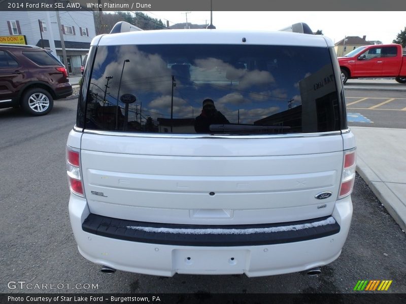 White Platinum / Dune 2014 Ford Flex SEL AWD