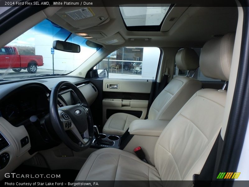 White Platinum / Dune 2014 Ford Flex SEL AWD