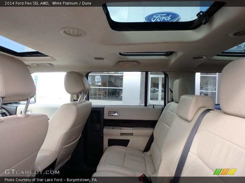 White Platinum / Dune 2014 Ford Flex SEL AWD