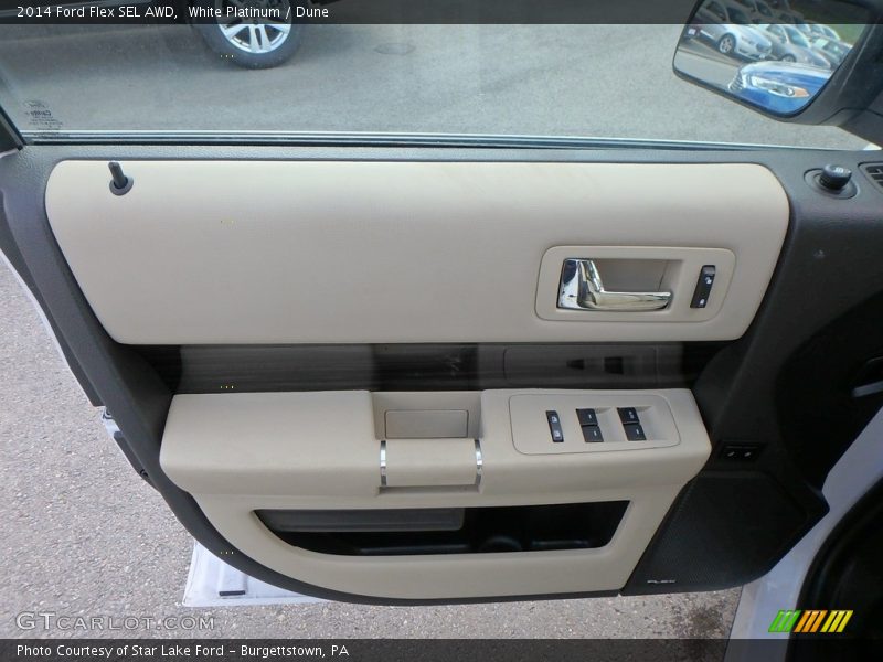 White Platinum / Dune 2014 Ford Flex SEL AWD
