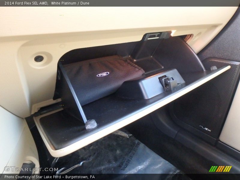 White Platinum / Dune 2014 Ford Flex SEL AWD