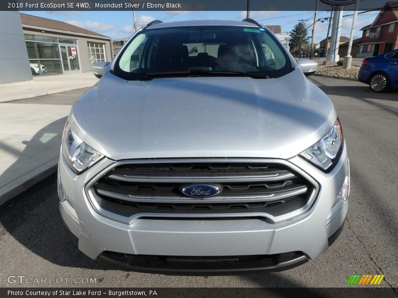 Moondust Silver / Ebony Black 2018 Ford EcoSport SE 4WD