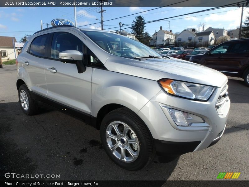 Moondust Silver / Ebony Black 2018 Ford EcoSport SE 4WD