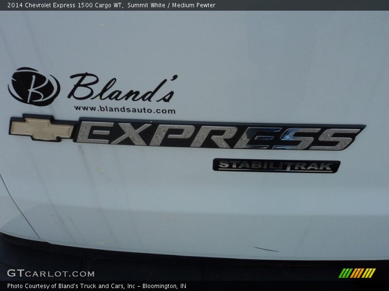 Summit White / Medium Pewter 2014 Chevrolet Express 1500 Cargo WT