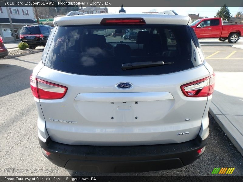 Moondust Silver / Ebony Black 2018 Ford EcoSport SE 4WD