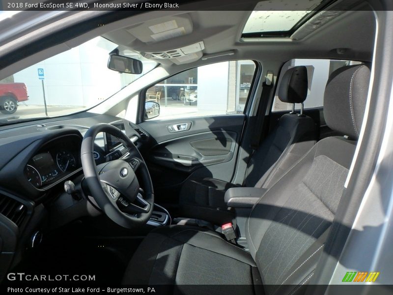 Moondust Silver / Ebony Black 2018 Ford EcoSport SE 4WD