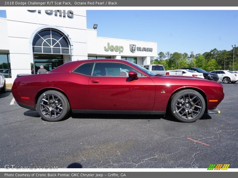 Octane Red Pearl / Black 2018 Dodge Challenger R/T Scat Pack