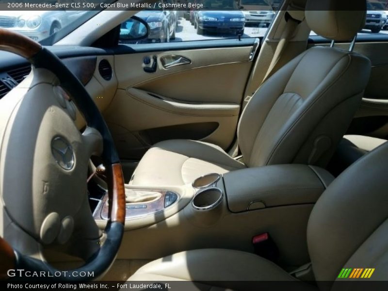 Capri Blue Metallic / Cashmere Beige 2006 Mercedes-Benz CLS 500