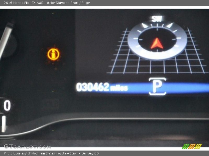 White Diamond Pearl / Beige 2016 Honda Pilot EX AWD