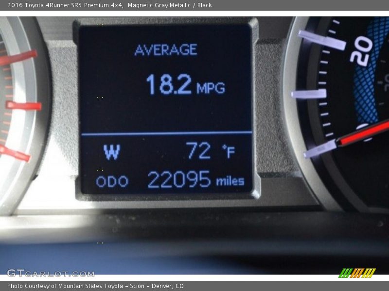 Magnetic Gray Metallic / Black 2016 Toyota 4Runner SR5 Premium 4x4