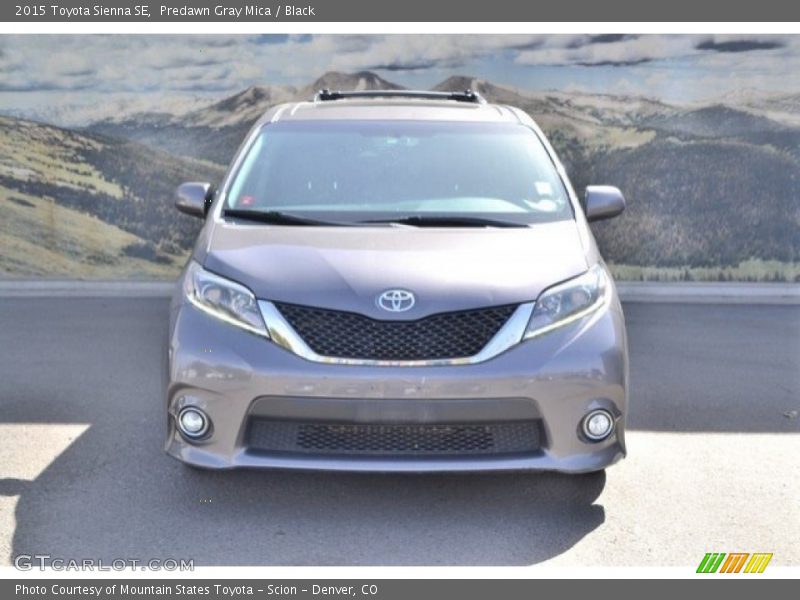Predawn Gray Mica / Black 2015 Toyota Sienna SE