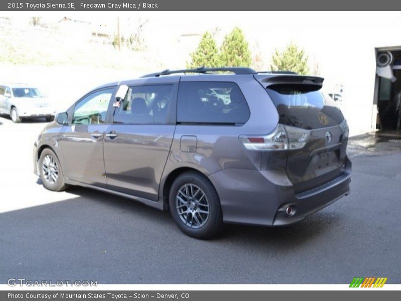 Predawn Gray Mica / Black 2015 Toyota Sienna SE